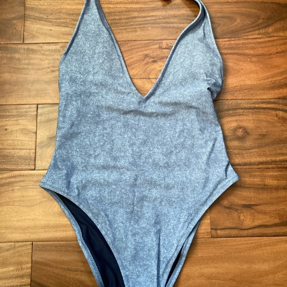 Aerie V Neck One Piece Swimsuit Bathing suit swim - Picture 2 of 3